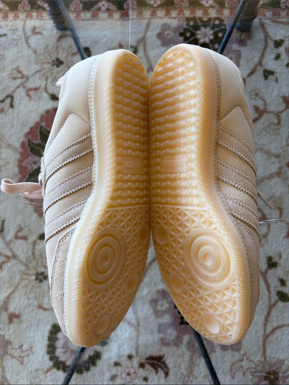Adidas Samba Beige Suede & Leather Sneakers - Picture 2 of 4